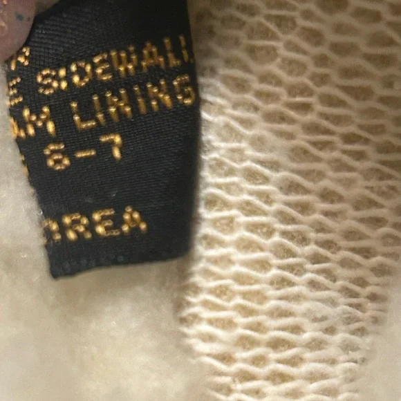 Genuine Leather Tan Shearling Mittens Fits Women’s size 6-7 Cold weather mittens - Picture 9 of 13